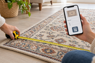 Halıyı ölçün ve fiyatı akıllı telefonunuzdan hesaplayın